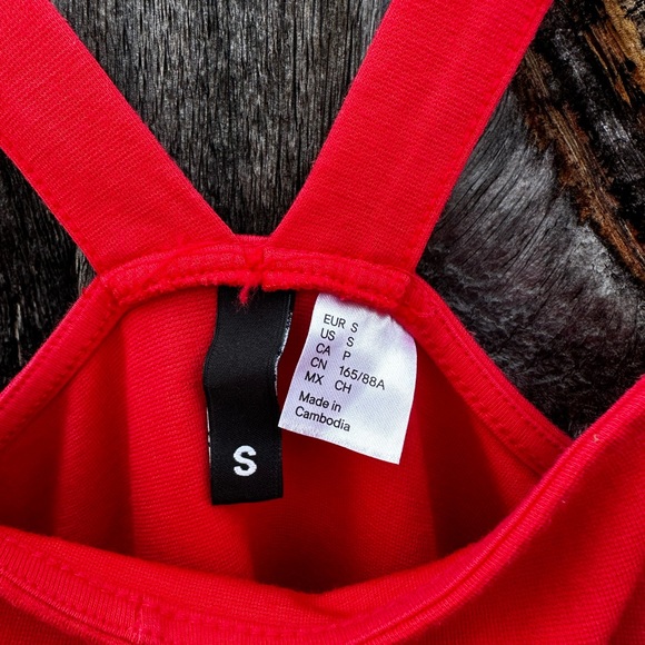 Bright Red Racerback Mini Dress - Picture 4 of 4